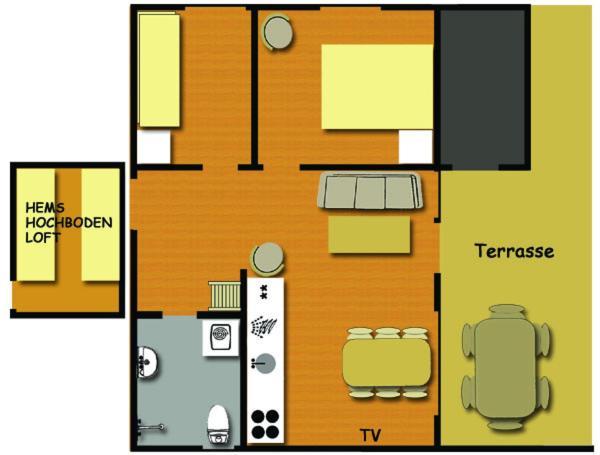 Hummingen Camping Hus 1 Dannemare Exteriör bild